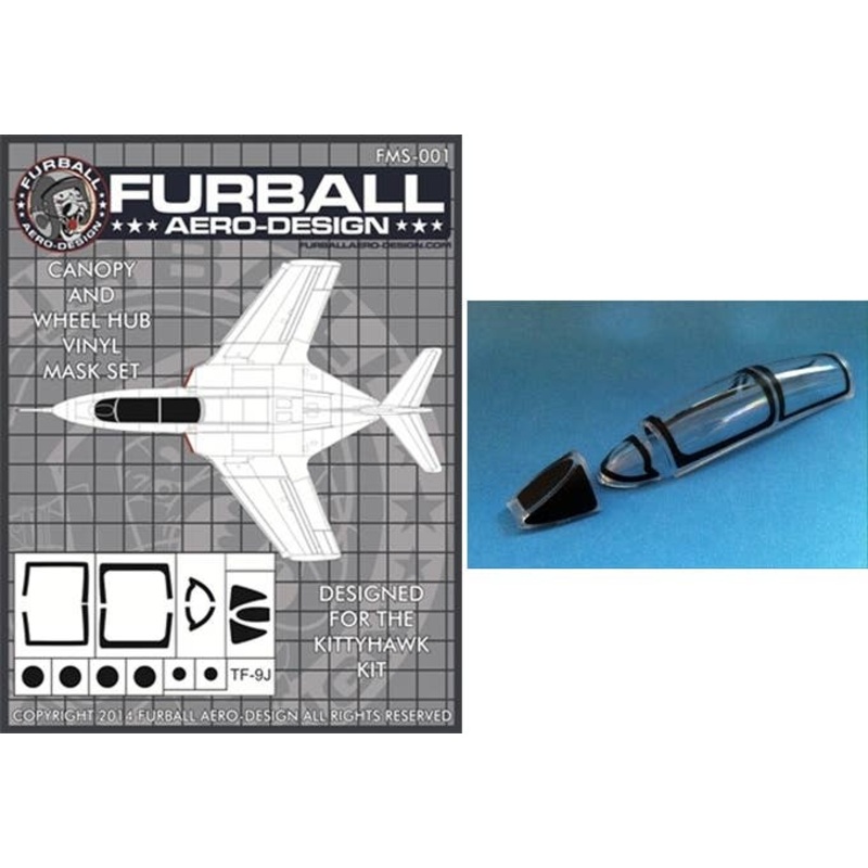 1/48 TF-9J Vinyl Mask Set (for Kitty Hawk)