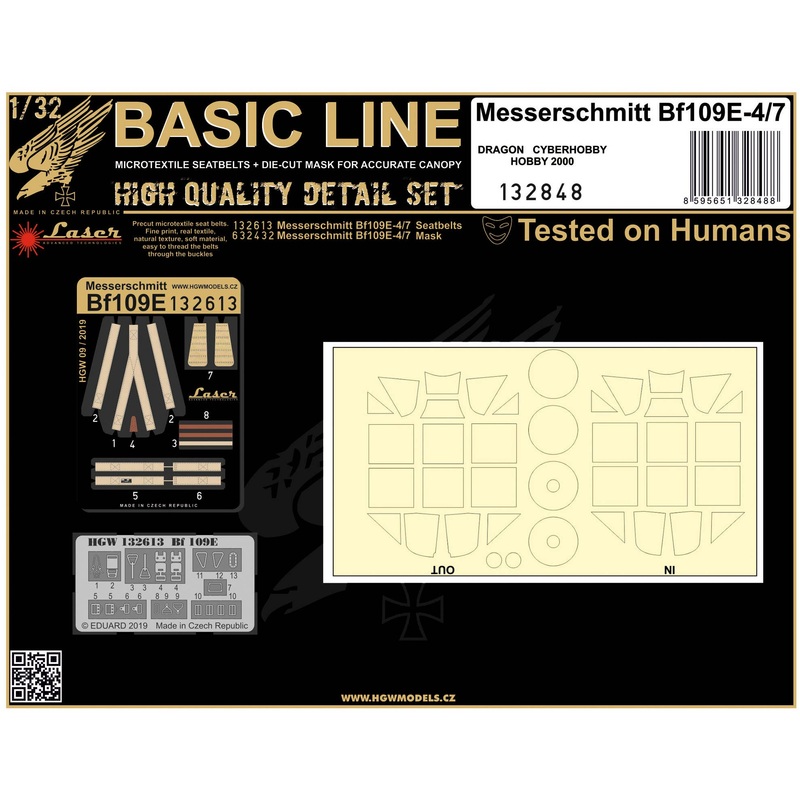 1/32 Bf 109E-4/7 Seatbelts