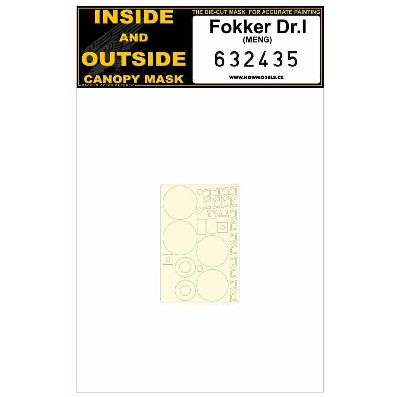 1/32 Fokker Dr.I Canopy Mask (for MENG)