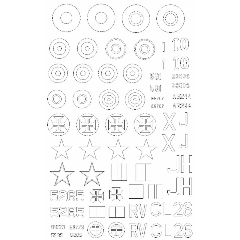 1/32 Hawker Hurricane Mk.IIB Masking Sheet for Fly 32019