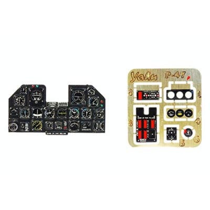 1/32 P-47D Thunderbolt Late Coloring Instrument Panel (Hasegawa)