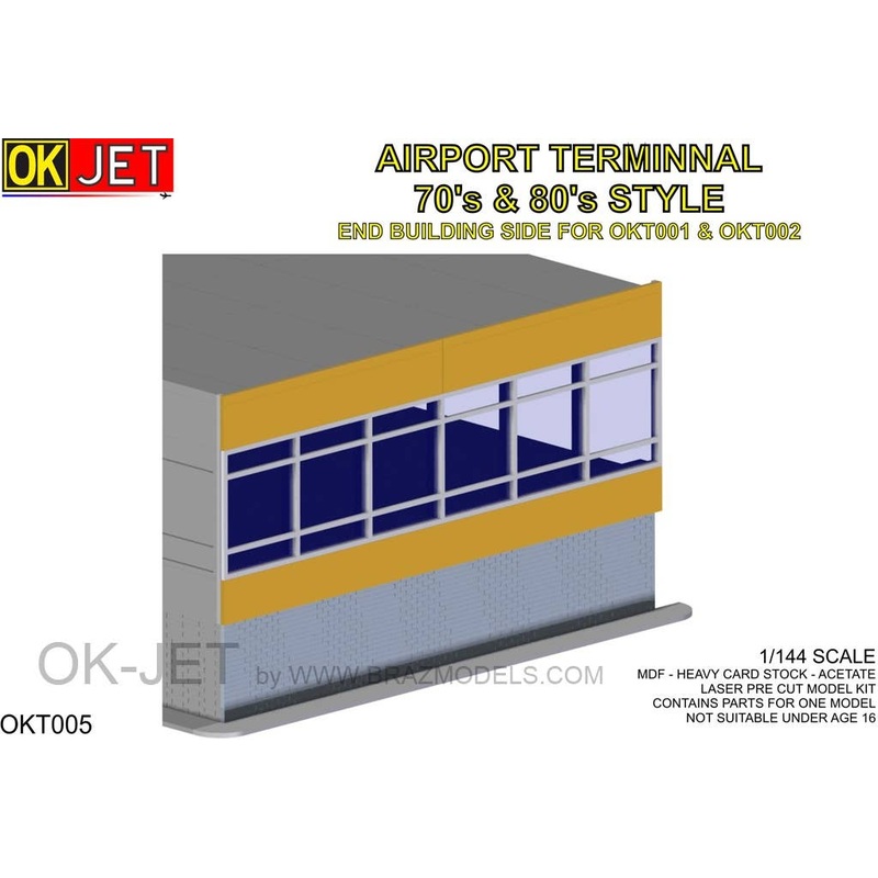 1/144 70s & '80s Architecture Style End Building (for BRZOKT001 & BRZOKT002)