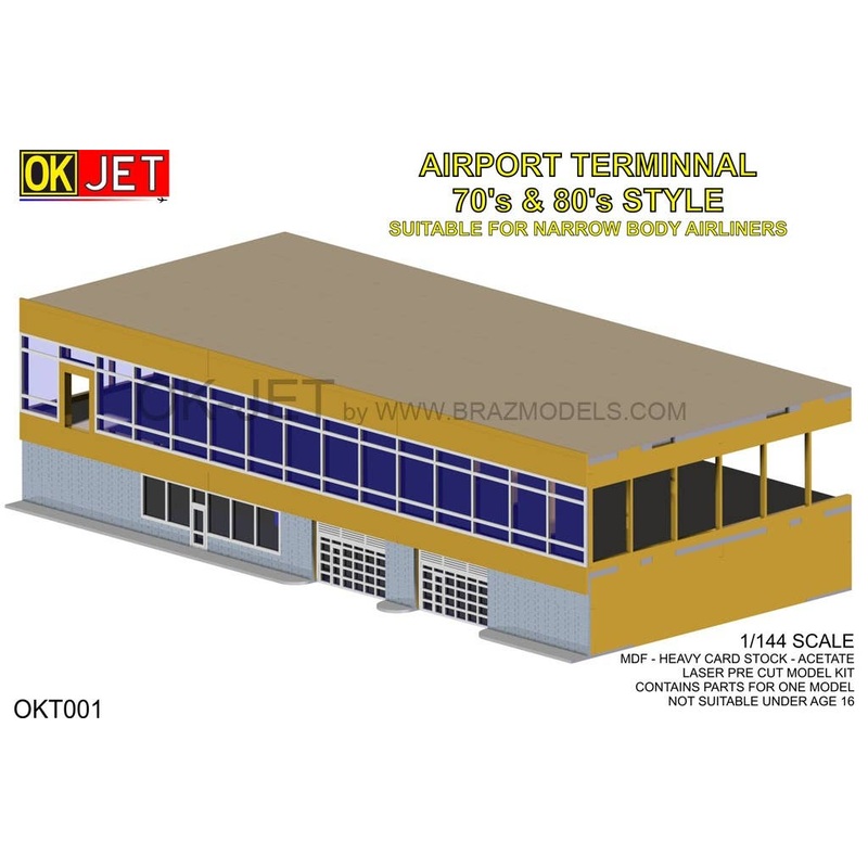 1/144 70s & '80s Architecture Style Suitable for Narrow Body Aircrafts