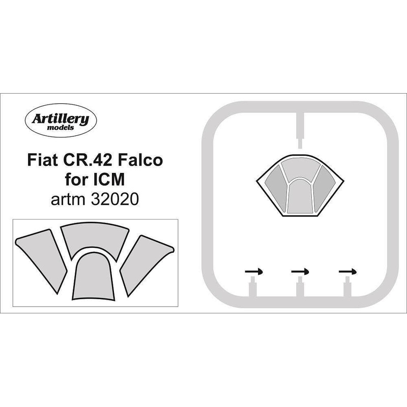 1/32 Fiat CR.42 Falco Mask (for ICM)