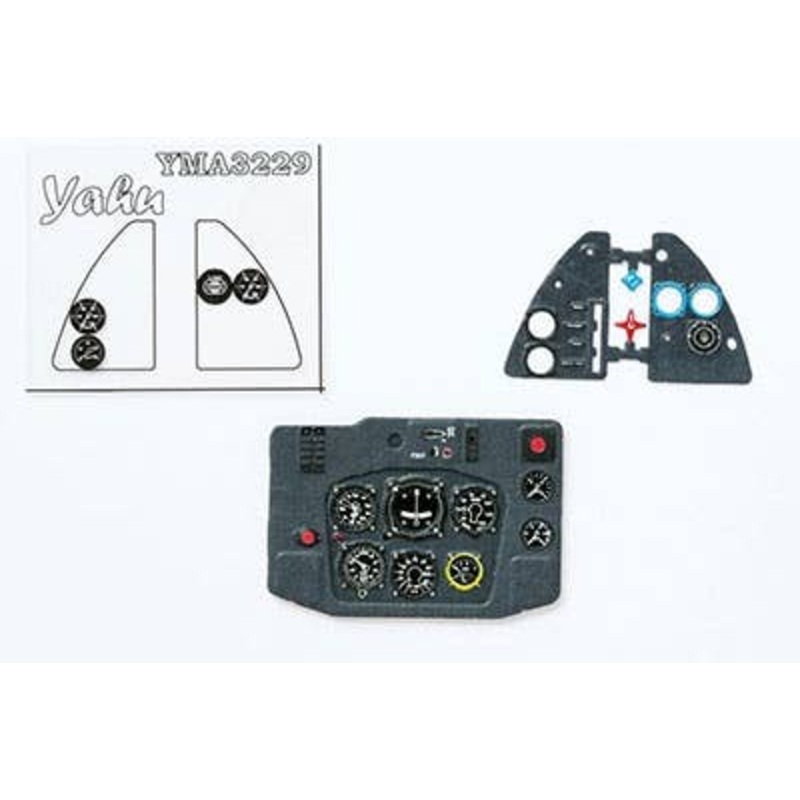 1/32 Me163B-1 Comet Coloring Instrument Panel (Hasegawa / Meng)