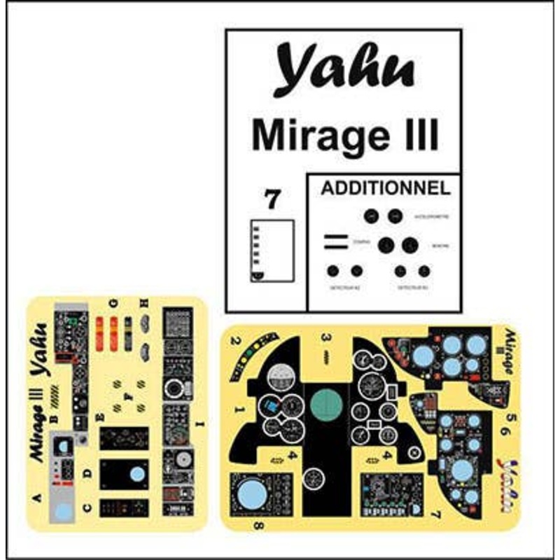 1/32 Mirage III E/R Colored Instrument Italeri/Revell