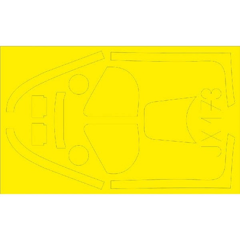 1/32 P-51K Die-Cut Flexible Mask (for Dragon)