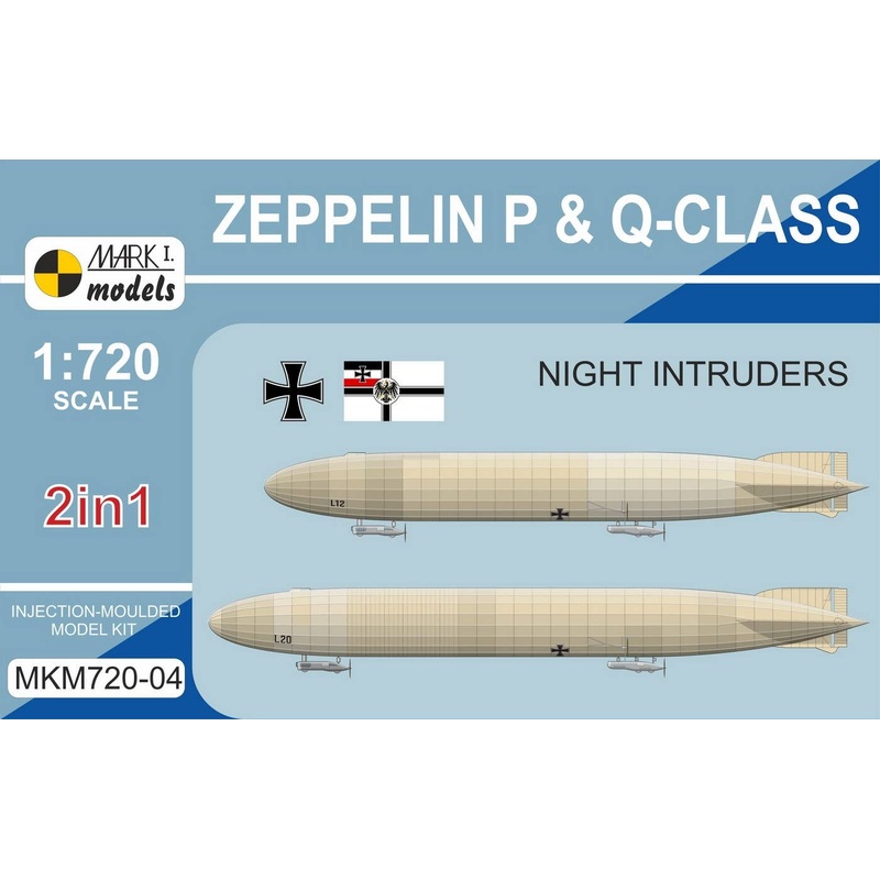 1/720 Zeppelin P and Q-Class "Night Intruders" 2-in-1