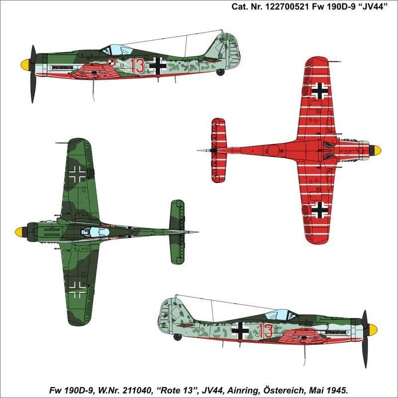 1/87 Focke-Wulf FW-190D9 Rote 13
