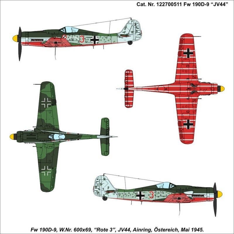 1/87 Focke-Wulf FW-190D9 Rote 3