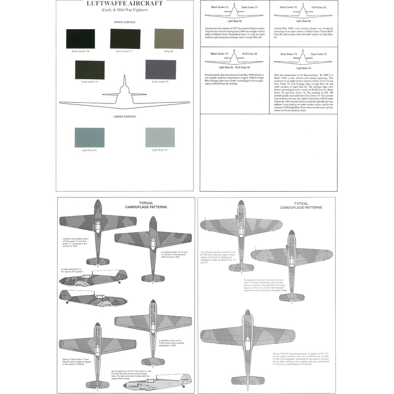 Luftwaffe Early & Mid-war Fighters Aircraft Color Chart