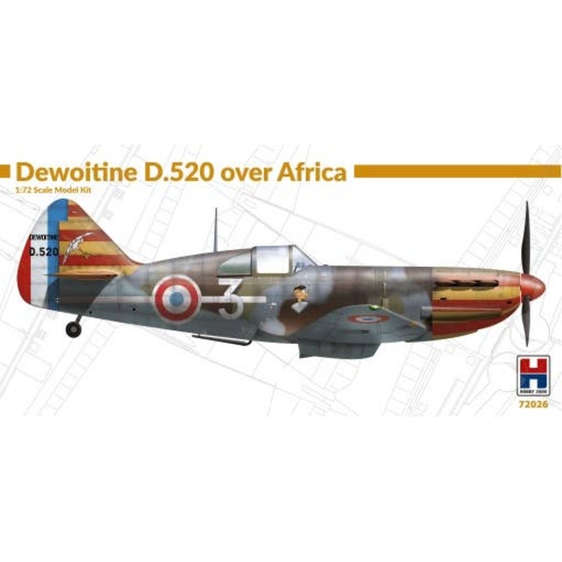 1/72 Dewoitine D.520 Over Africa