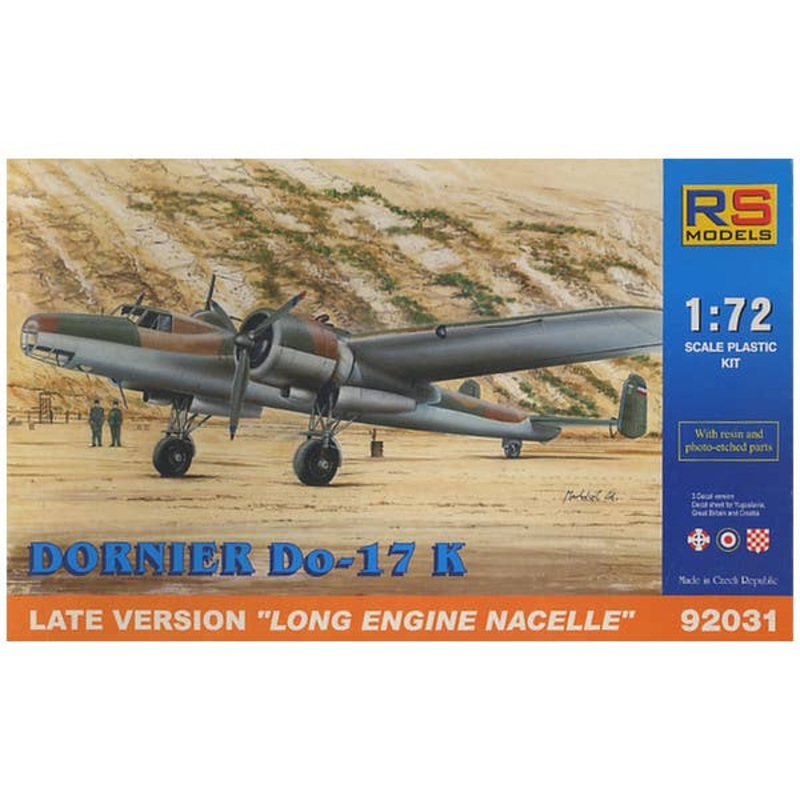 1/72 Dornier Do-17K Late Ver. "Long Engine Nacelle"