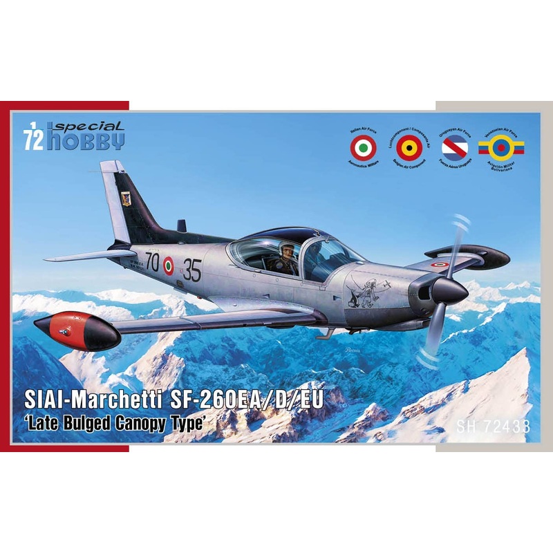 1/72 SIAI-Marchetti SF-260EA/D/EU Late Bulged Canopy Type