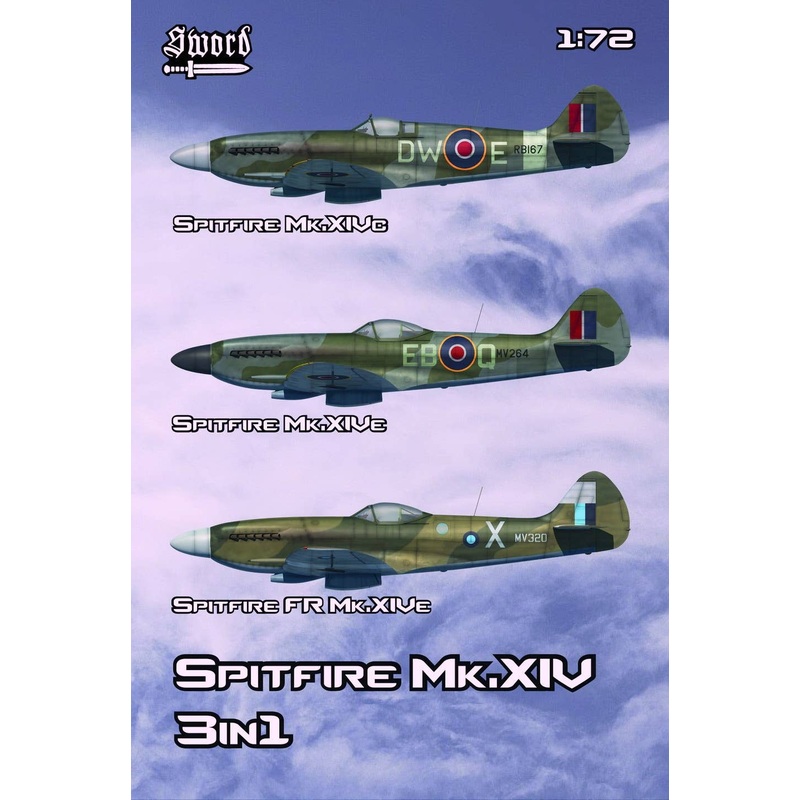 1/72 Spitfire Mk.XIV 3in1