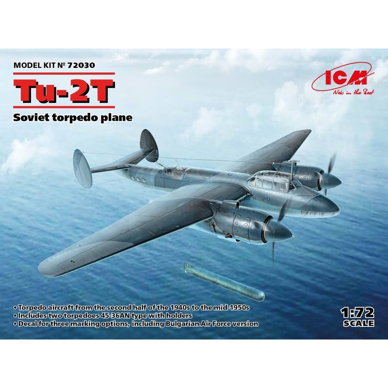 1/72 Tupolev Tu-2T Twin-Engine Bomber