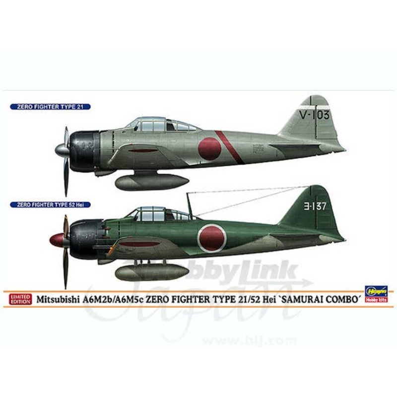 Mitsubishi A6M2b/A6M5c Zero Fighter Type 21/52 Hei Samurai Combo Ltd.