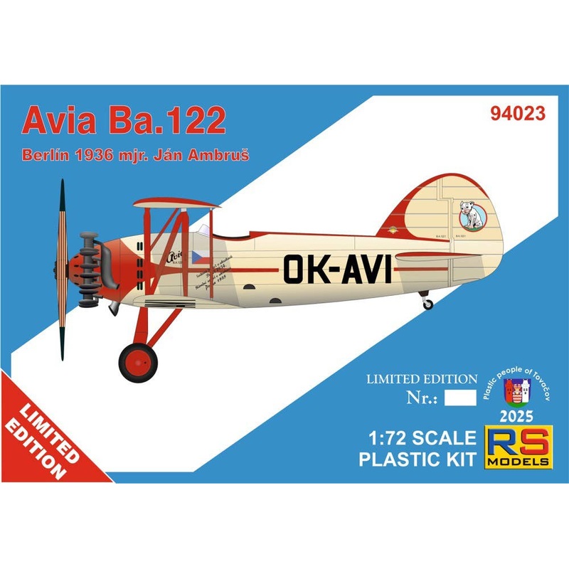 1/72 Avia Ba.122 Berlin 1936 Limited Edition