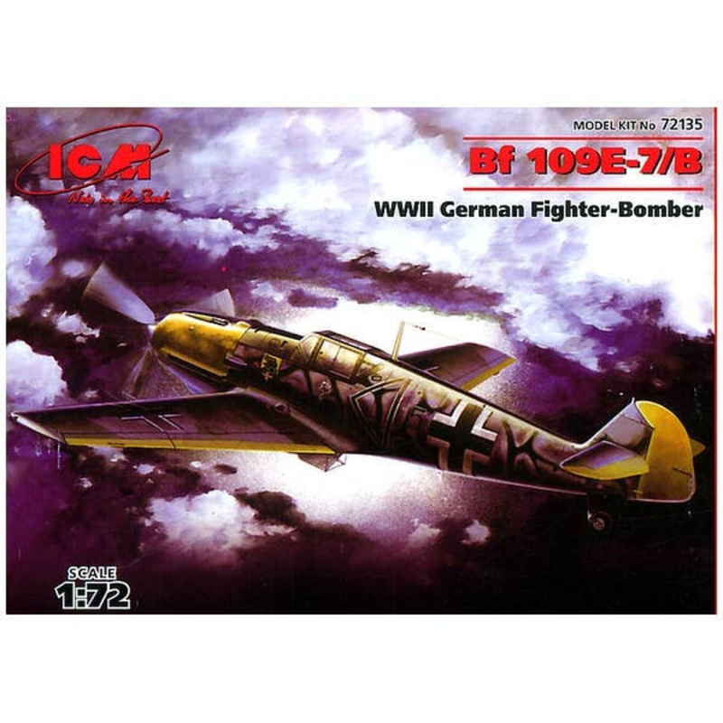 1/72 Bf109E-7/B WWII German Fighter-Bomber