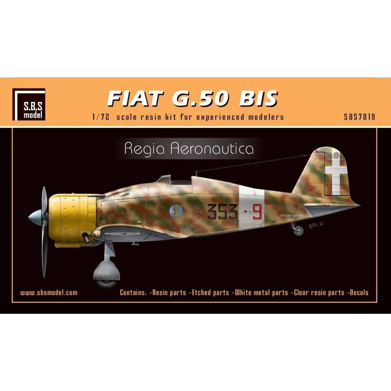 1/72 Fiat G.50 Bis "Regia Aeronautica"