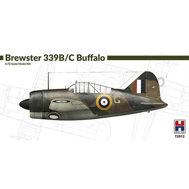 1/72 Brewster 339B/C Buffalo (featuring Hasegawa parts) w/Resin