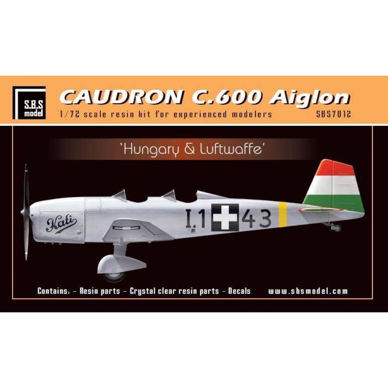 1/72 Caudron C.600 Aiglon Hungary & Luftwaffe
