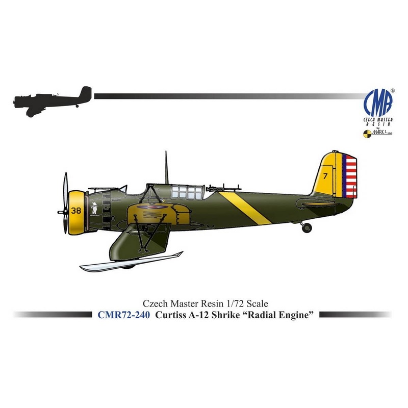 1/72 Curtiss A-12 Shrike "Radial Engine"