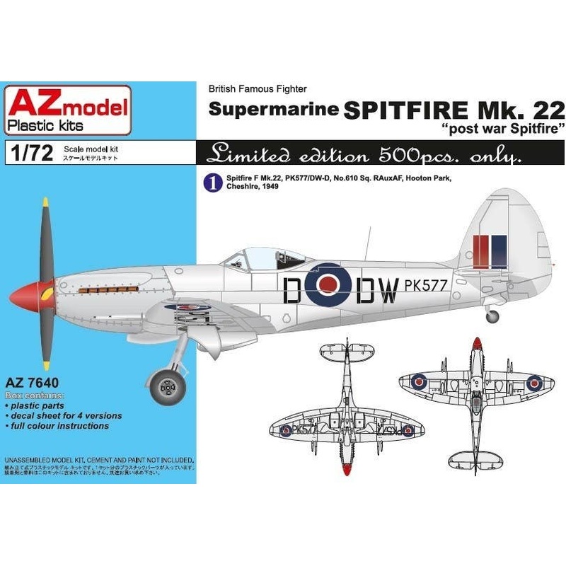 1/72 Spitfire Mk.22 Postwar Spitfire
