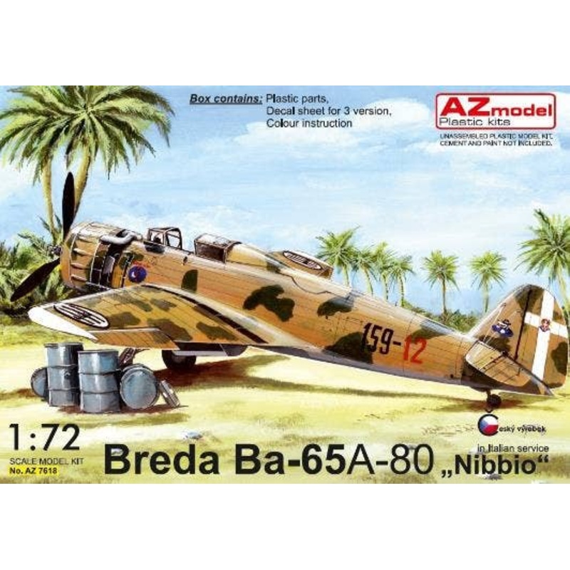 1/72 Breda Ba-65 A-80 Nibbio in Italian Service