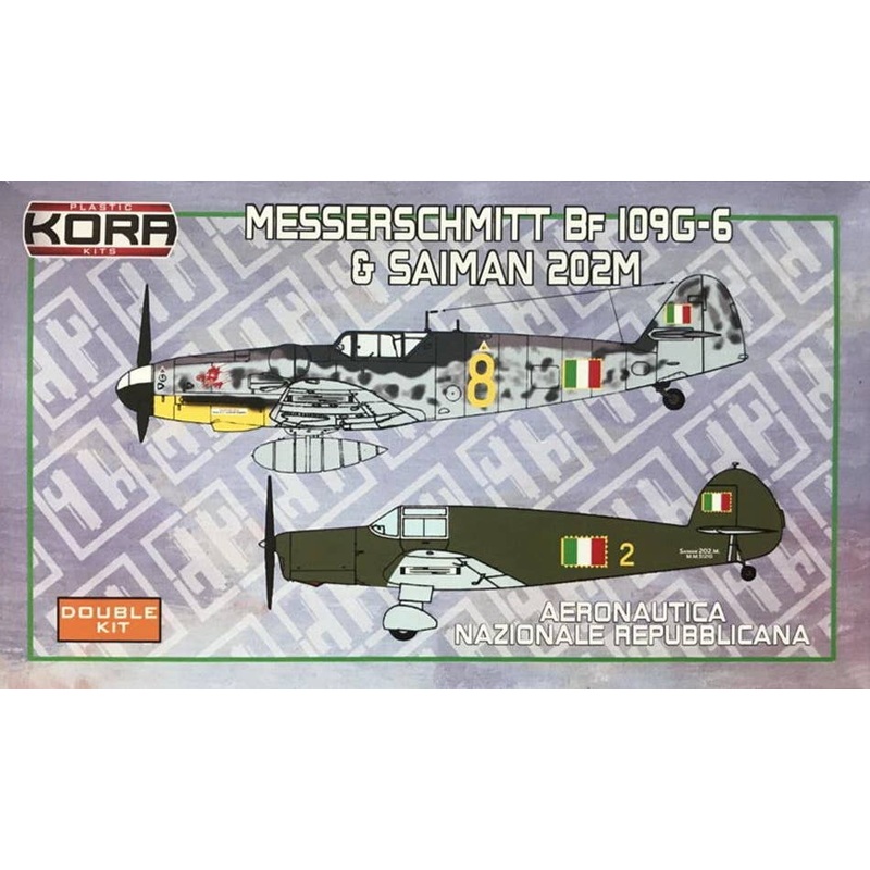 1/72 Messerschmitt Bf-109G-6 and Saiman 202M ANR Double Kit