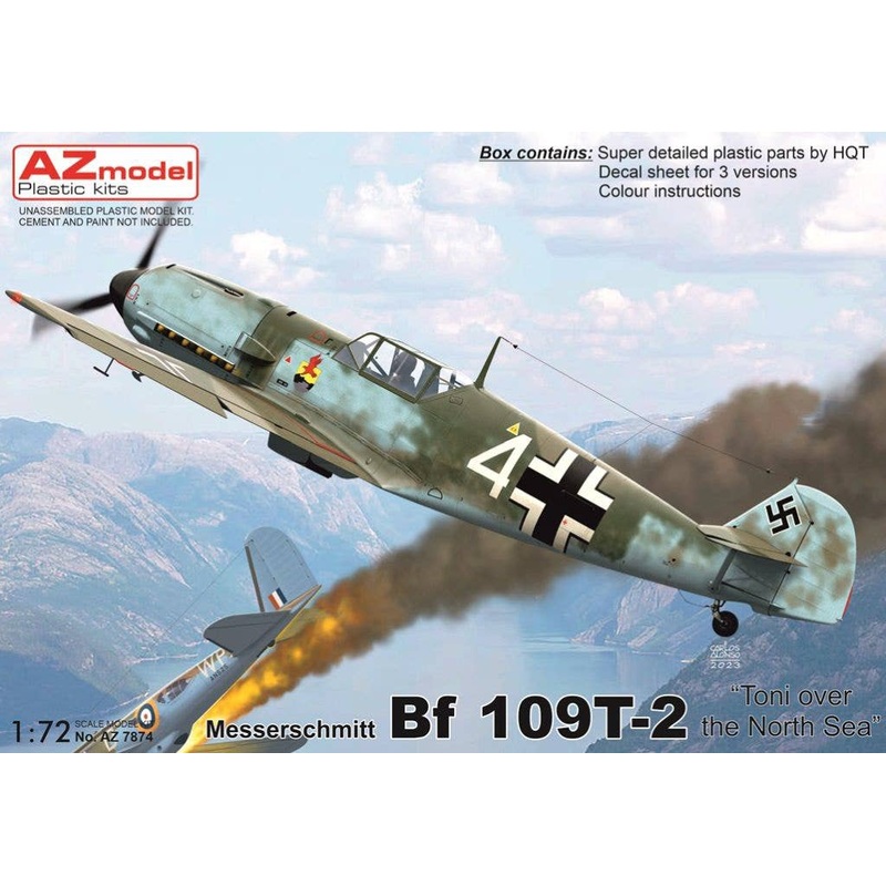 1/72 Messerschmitt Bf109T-2 Toni over the North Sea