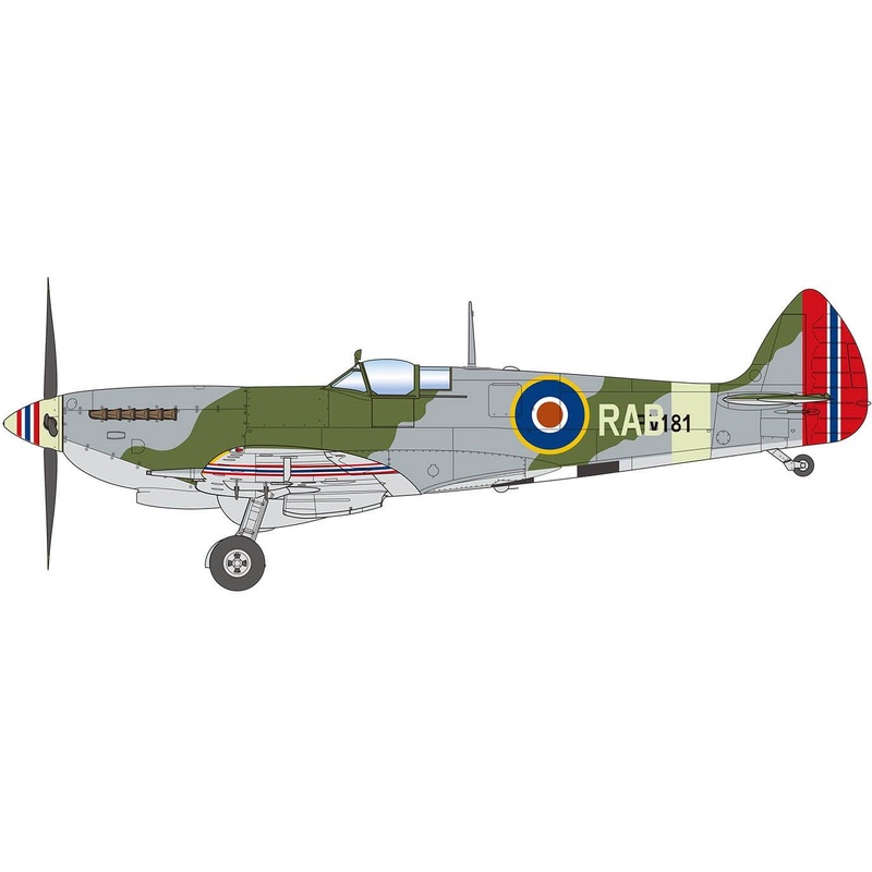1/72 WW.II Royal Air Force Spitfire Mk.IXc 127th Squadron Normandy