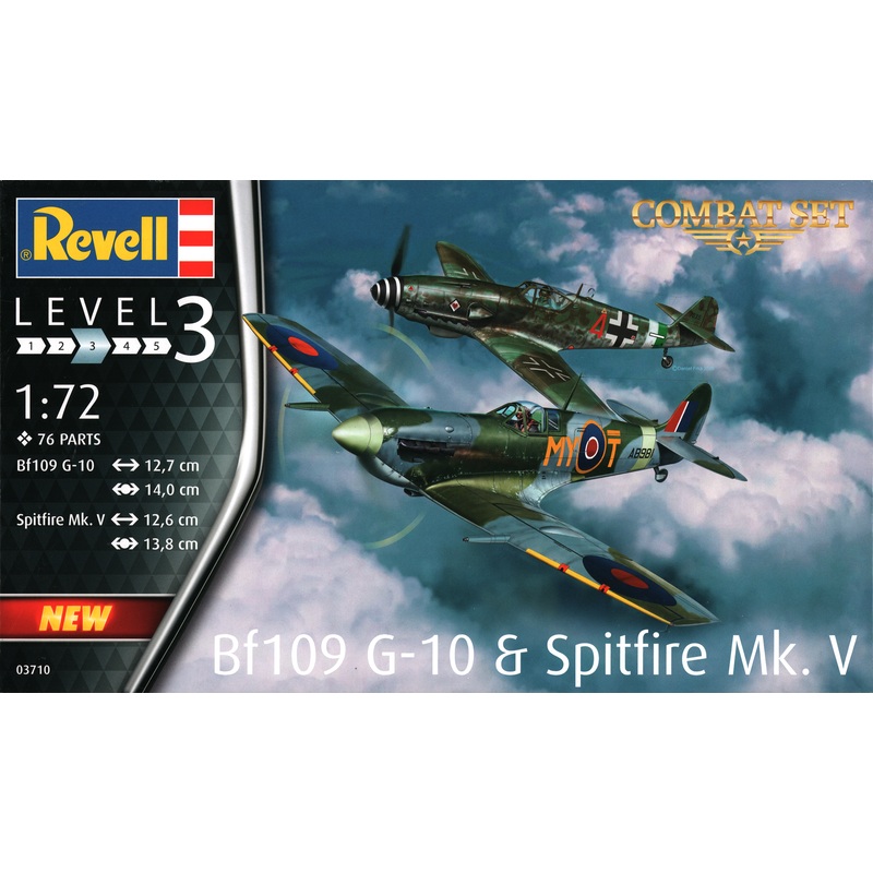 1/72 Combat Set Bf109G-10 & Spitfire Mk.V
