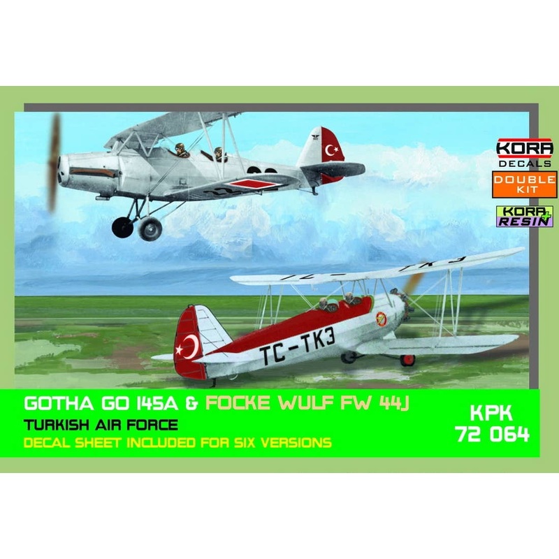 1/72 Gotha Go 145 & Focke-Wulf Fw 44J Turkish Air Force (2in1)