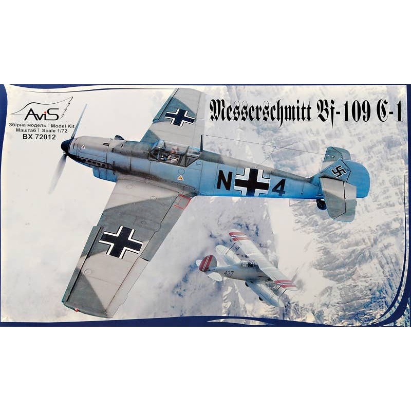 1/72 Messerschmitt Bf-109 C-1 WWII German Fighter