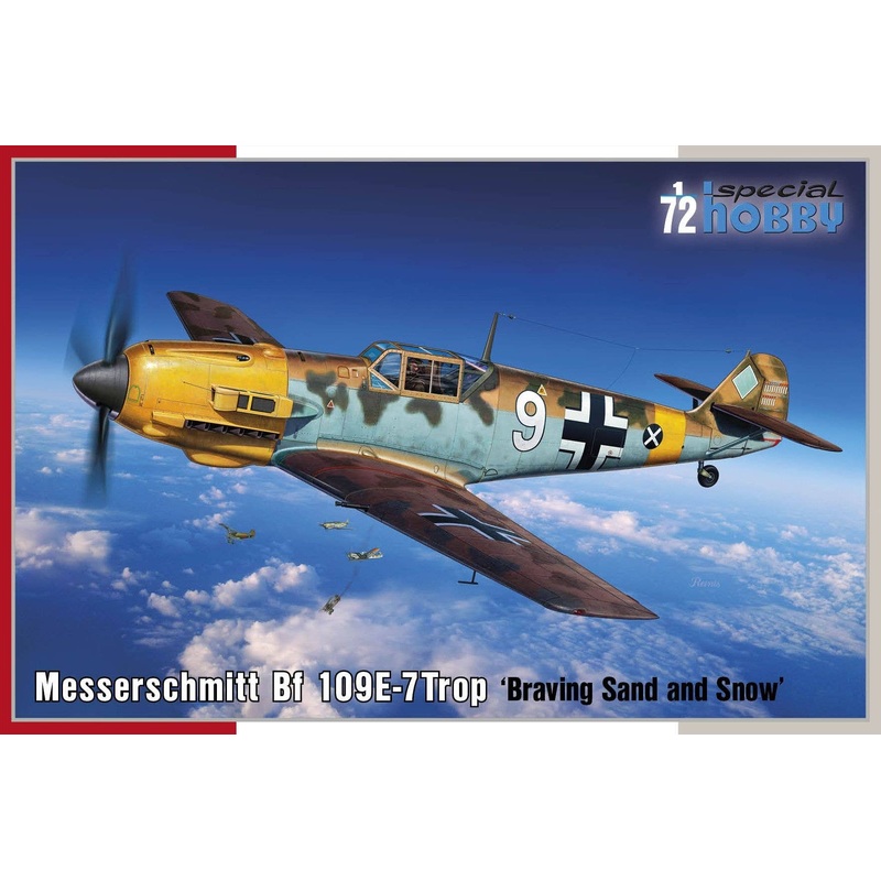 1/72 Messerschmitt Bf 109E-7Trop Braving Sand and Snow