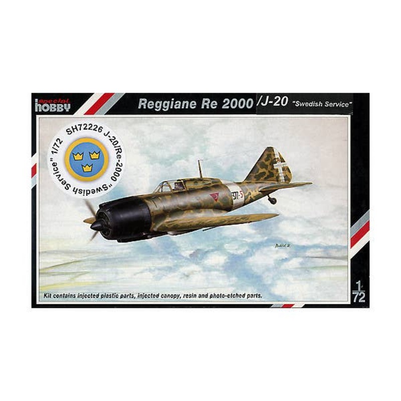 1/72 Reggiane Re 2000/J-20 Swedish Service