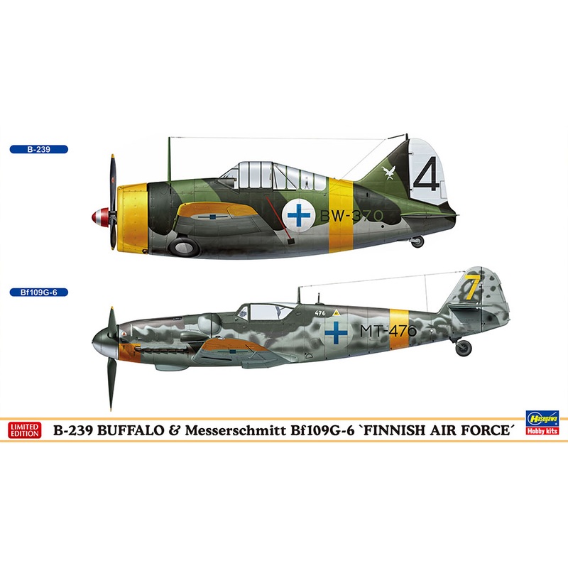 1/72 B-239 Buffalo & Messerschmitt Bf109G-6 "Finnish Air Force"