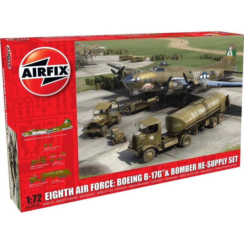 1/72 Eighth Air Force: Boeing B-17G & Bomber Re-Supply Set