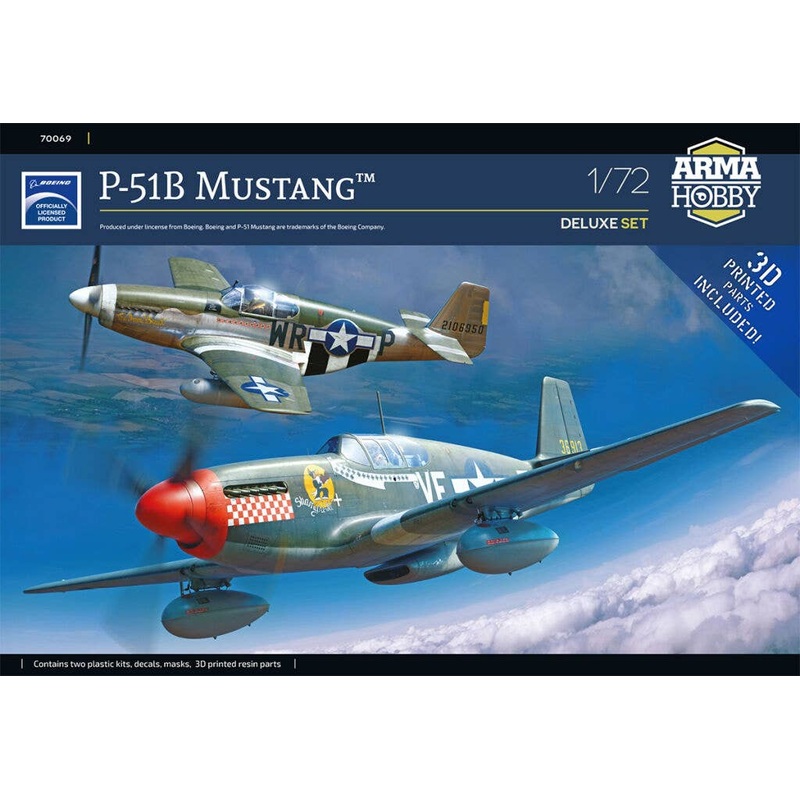 1/72 P-51 B Mustang(TM) Deluxe Set