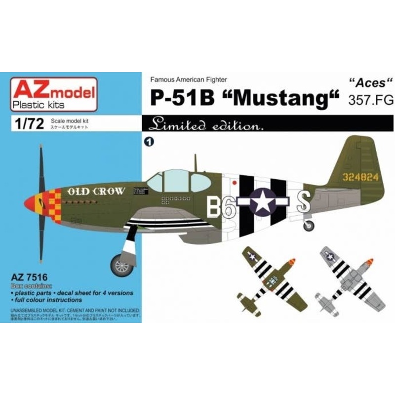 1/72 P-51B "Mustang" "Aces" 357. FG