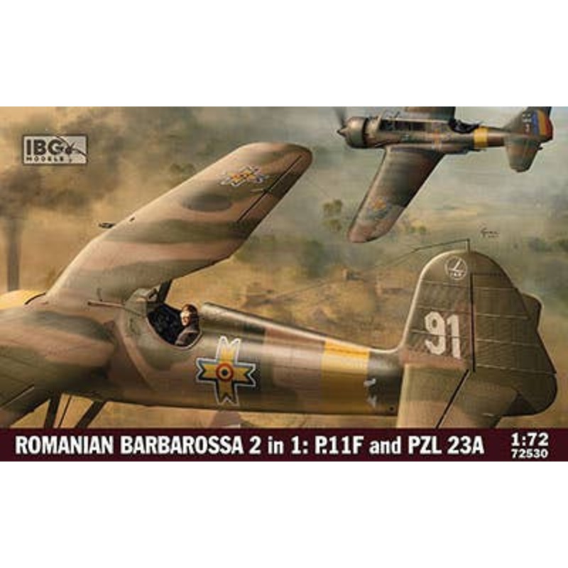 1/72 Romanian Army PZL23A Kalash Light Bomb + PZL P.11F Fighter Set