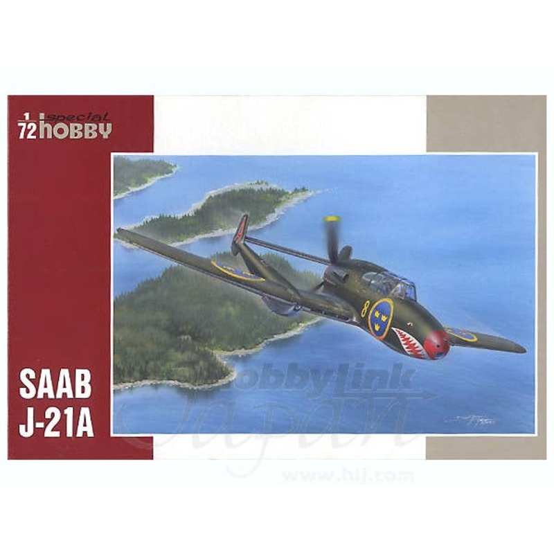 1/72 Saab J-21A Recipro Fighter Aircraft