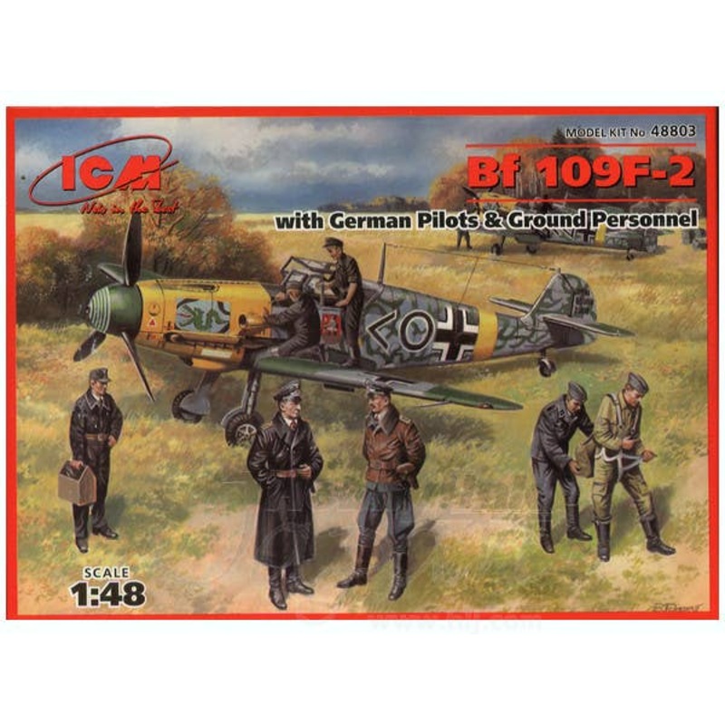 1/48 Bf109F-2 with German Pilots & Ground Personnel