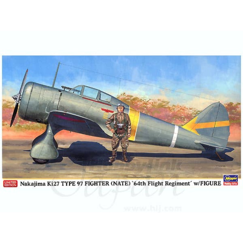 1/48 Nakajima Ki27 Type 97 Fighter Nate 64th Flight Regiment w/Figure