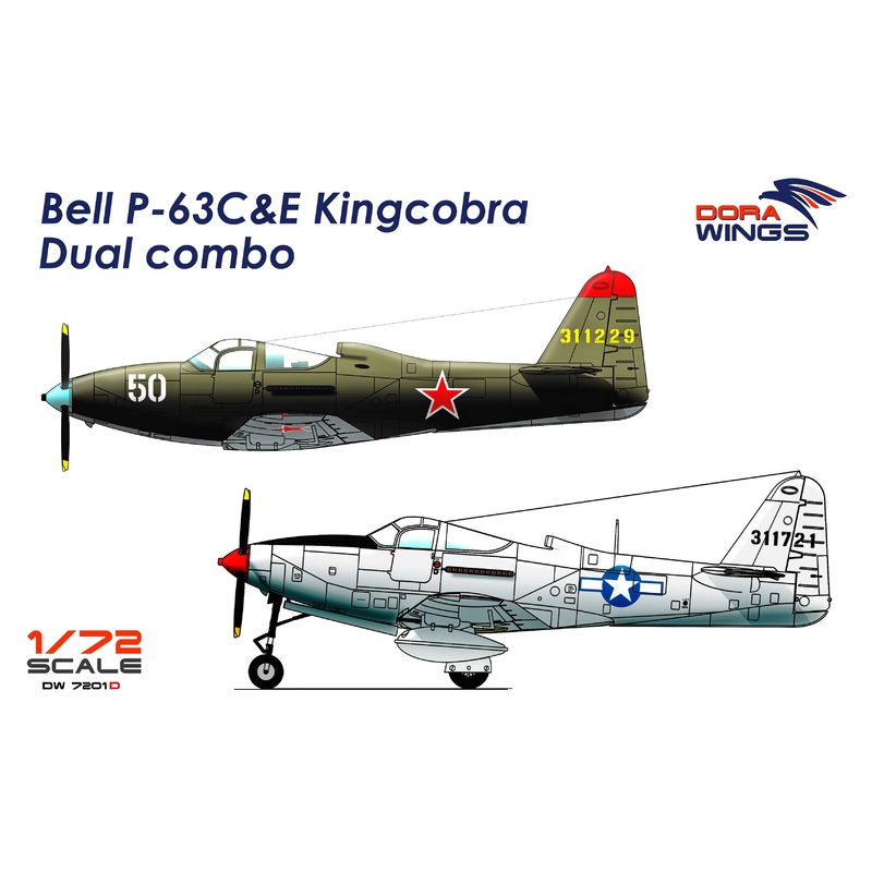 1/72 Bell P-63C & E Kingcobra Dual Combo (2 in 1)