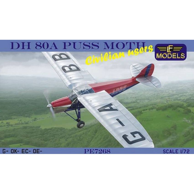 1/72 DH-80A Puss Moth Civilian users (UK, Czechoslovakia, Spain, Austria)
