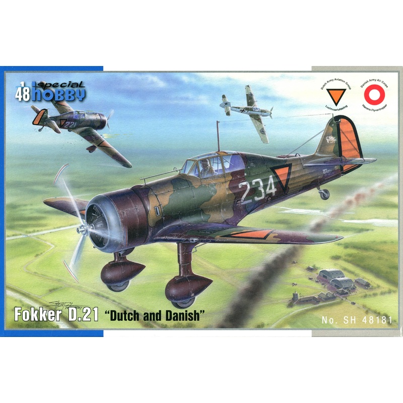 1/48 Fokker D.21 "Dutch and Danish markings"