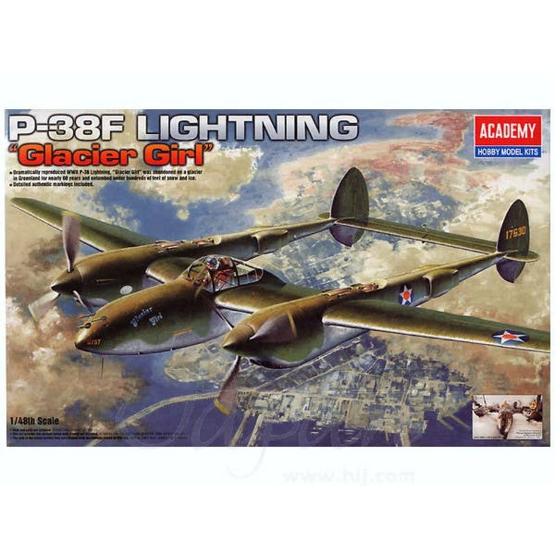 1/48 P-38F Lightning Glacier Girl