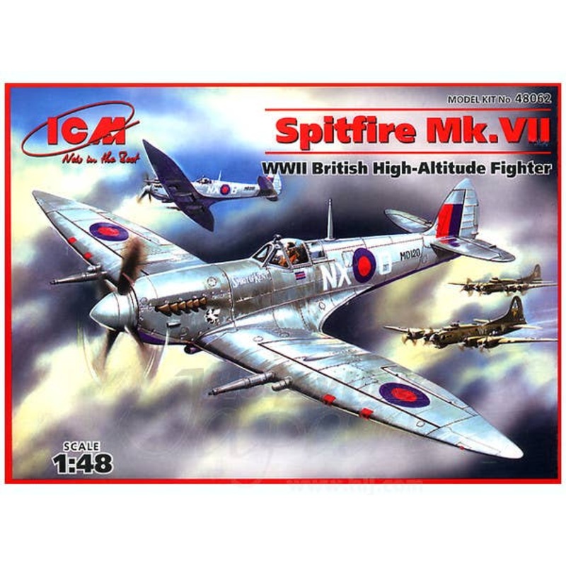 1/48 Spitfire Mk.VII WWII British High-Altitude Fighter